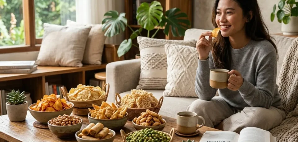 camilan gurih ringan seperti Kaeju