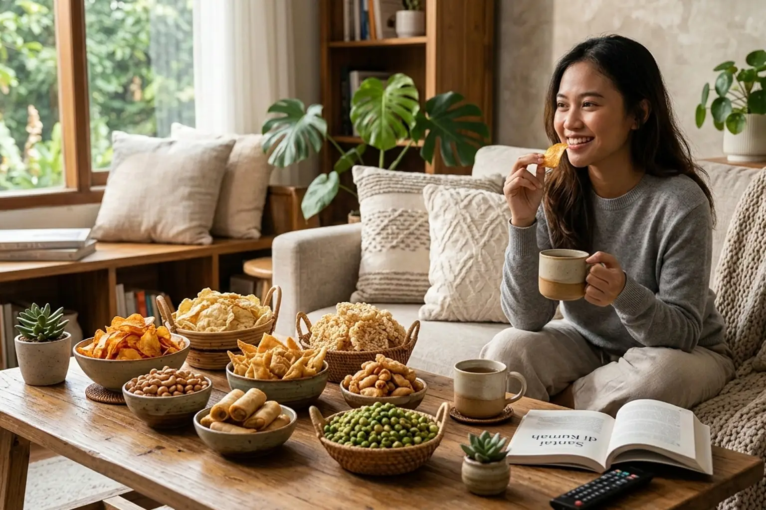 camilan gurih ringan seperti Kaeju