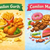 camilan gurih seperti Kaeju