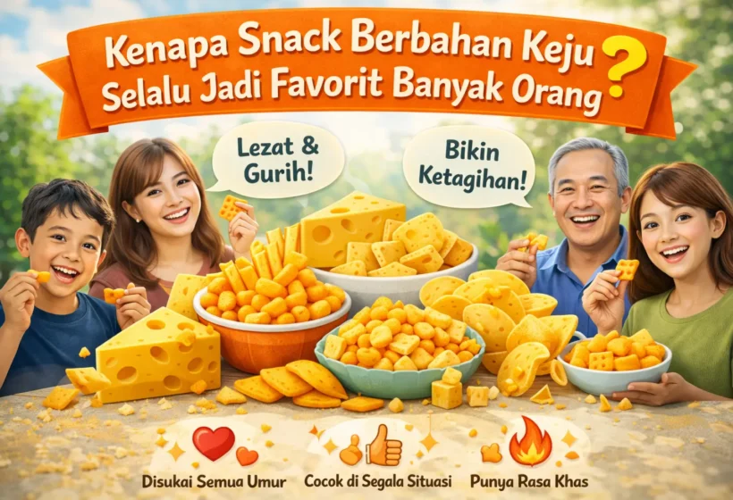snack berbahan keju seperti Kaeju